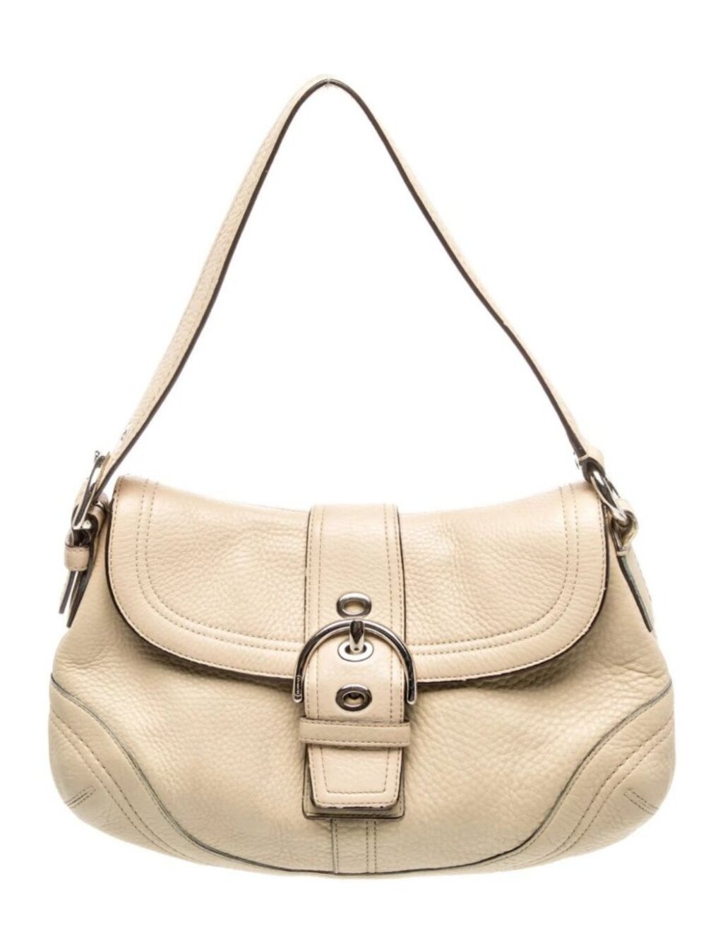 Coach Vintage Mini Soho Shoulder Bag with Buckle Y2K Beige F10722